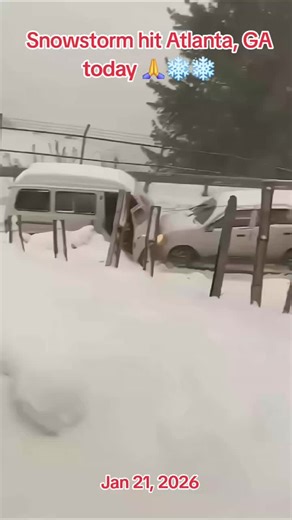 Snowstorm hit Atlanta, GA today #snowstorm #winterstorm #winterstorm2026 #snow #atlantageorgia
