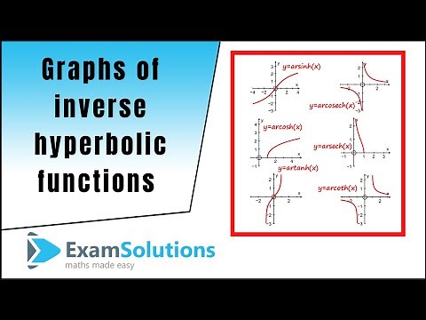 Graphs of Inverse Hyperbolic Functions | ExamSolutions
