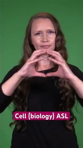 🧫 Cell (biology) in ASL 🧫 Captivating STEM signs #asl #aslinteractive #shorts