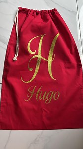 Red Personalised Christmas Sacks - Etsy Australia
