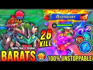 BARATS BEST BUILD 2025 | BUILD TOP 1 GLOBAL BARATS GAMEPLAY | MOBILE LEGENDS✓