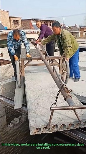 Concrete Precast Slab Roofing: Installing Panels on Roof – Construction Skill