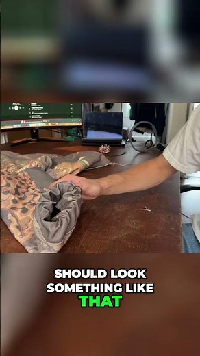 Sewing Elastic Cuffs on Jackets: Easy Tutorial #shorts