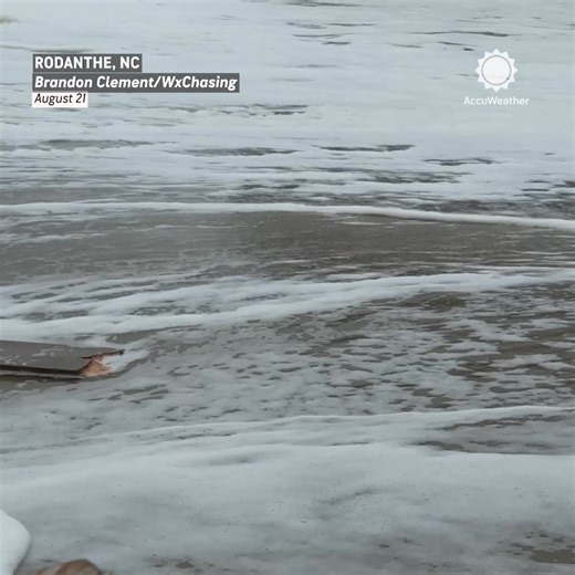 Waves from Hurricane Erin slammed North Carolina’s Outer Banks as the storm moved offshore. | AccuWeather