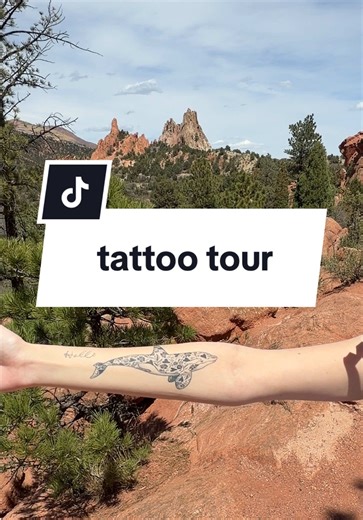 Replying to @kate564300 it was a beautiful day today so i figured why not do the tattoo tour in one of the most beautiful spots on earth (AND ITS FREE!!!!) garden of the gods 💖💖 this was my speed round tattoo tour but i do wanna do a more in depth one sometime! @slowdaysstudio @SD.TATTOO #tattoos #tattootour #flashtattoos #exmormon #exmormontattoo