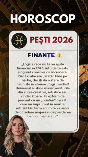 💰 Pești 2026: Nu gândi logic! Intuiția face banii.