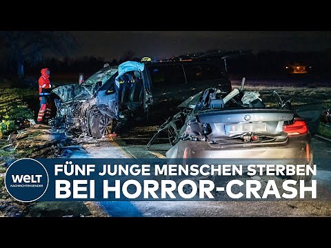 HORROR-CRASH: Fünf junge Menschen sterben bei Autounfall nahe Karlsruhe