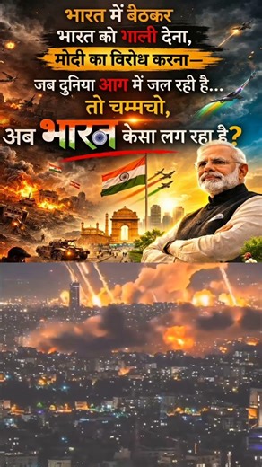 Duniya Jal Rahi Hai, Lekin Bharat Surakshit Hai! 🙏 #Shorts