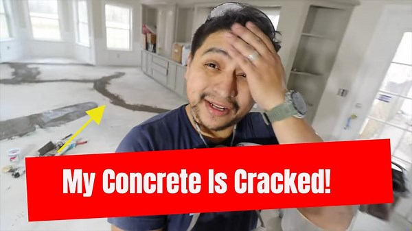 Grinding & repairing concrete cracks for floating floor installation