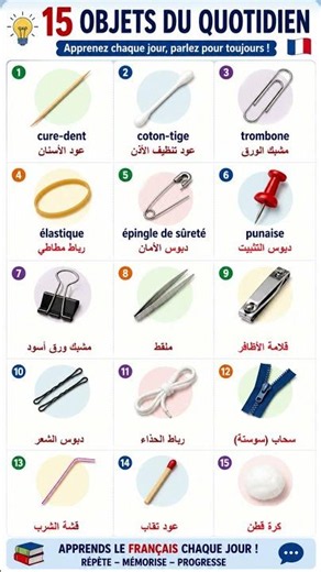 🧷 15 Objets du Quotidien 🇫🇷 | Français Facile A1