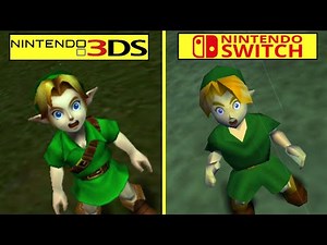 The Legend o Zelda: Ocarina of Time Nintendo 3DS vs Switch Graphics Comparison