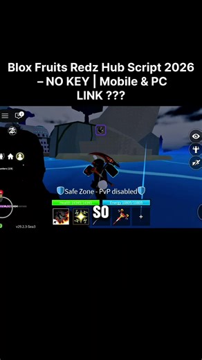 Redz Hub Script 2026 — Blox Fruits Script NO KEY | FREE Update | Mobile & PC #robloxscript #viralllllll #bloxfruits #redzhub