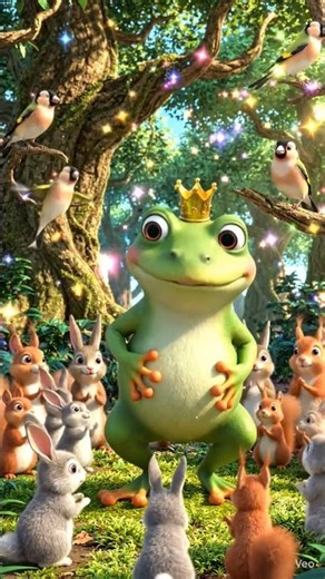 Cute Dancing Frog 🕺💚 | Funny Frog Dance Animation for Kids