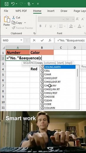 How to do auto numbering in excel 😱 #excel #office #spreadsheet