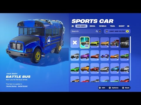 HOW TO GET ALL ROCKET LEAGUE CARS IN FORTNITE!