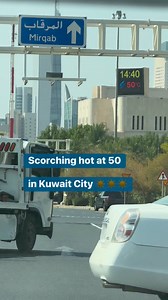 11K views · 181 reactions | LOOK: Temperature hits 50 degrees Celsius in Kuwait City ☀️☀️☀️ Stay hydrated everyone... | Maxxy Santiago | Facebook