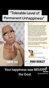 Tolerable Level of Permanent UNHAPPINESS Featuring @Shar henley https://linktr.ee/TonyaTko | Tonya Tko Show