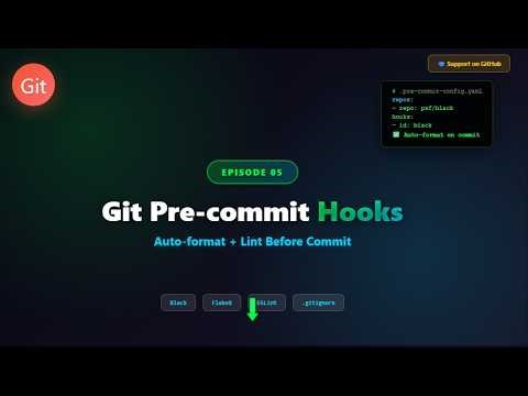 Never Commit Messy Code Again: Black + Flake8 + ESLint Pre-commit Hooks Tutorial | Zero2Hero Ep.5