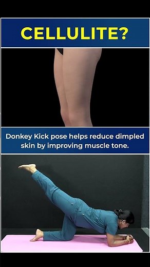 Cellulite? Try This Simple Donkey Kicks to Tone Your Thighs Fast! #cellulite #donkeykicks