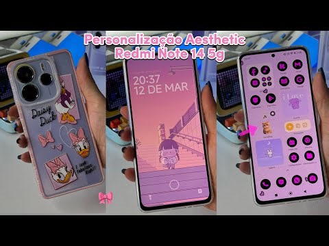 Personalização Aesthetic no Redmi Note 14 5G ✨💖