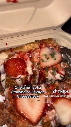 Strawberry Chicken Cheesesteak Review