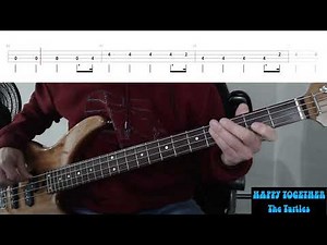 Happy Together by The Turtles - Bass Cover with Tabs Play-Along