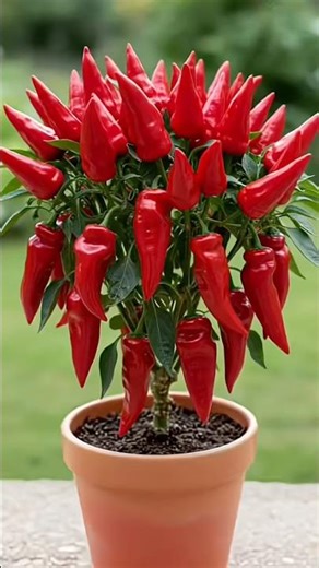How to grow red chilli at home by simple trick🔥🌶️#shorts