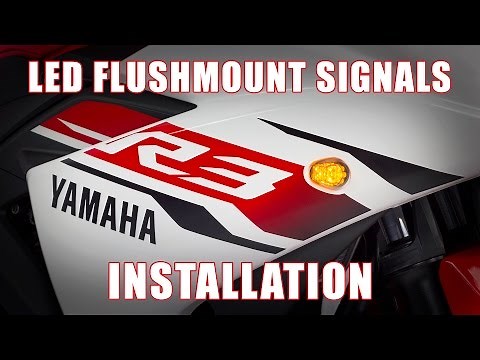 How to install LED Flushmount Signals on a 2015+ Yamaha YZF R3 by TST Industries