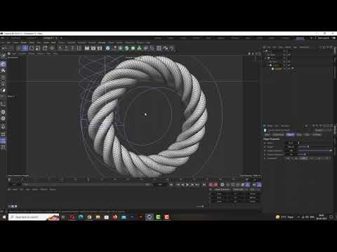 How to make twisting Ring using Cinema 4D