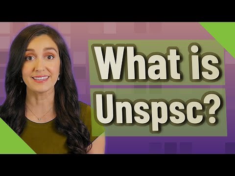 What is Unspsc?