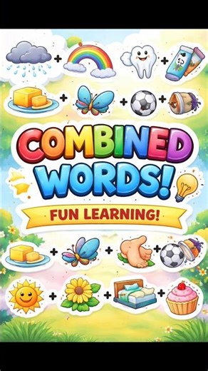 combined words #learnenglish #phonics #shorts