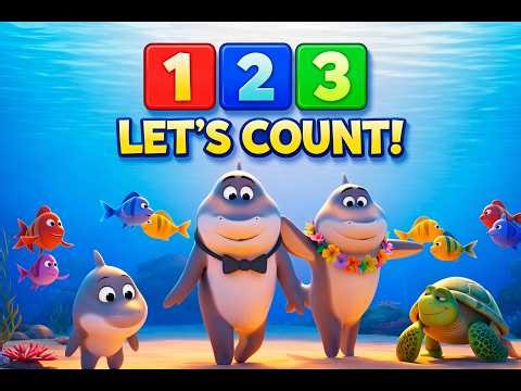 Baby Shark Counting Song 1 to 10 | Fun Afrobeat Numbers Song for Toddlers