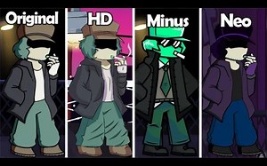 [FNF] Garcello 原版|HD|Minus|Neo 对比视频