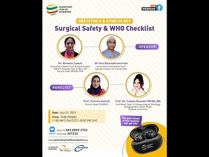 Surgical Safety and WHO Checklist