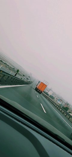 Captivating Highway Drive: First-Person Perspective View