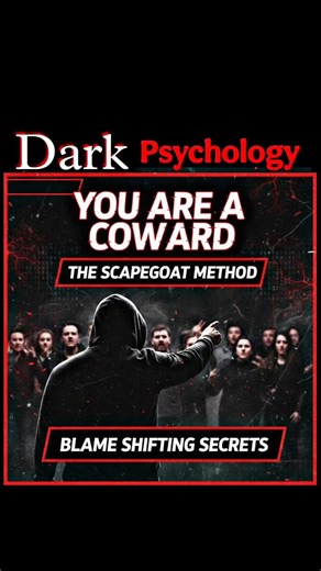 The Scapegoat Method | Dark Psychology: Blame Shifting Secrets 🌑