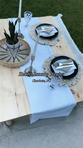 We are proud to announce that we will now be offering luxury picnic services in Charlotte, NC !! Whatever the occasion , Hearts Luxury Picnics has you covered !! Choose from our different set ups and customize your picnic with as many add-ons as you’d like !! Jumpstart your luxury picnic planning by visiting our Instagram page and filling out a form via the link in our bio !! 💖 #luxurypicnic #charlottepicnics #charlotteluxurypicnics #picnicplanner #charlotte #picnicservice #blackownedbusiness #