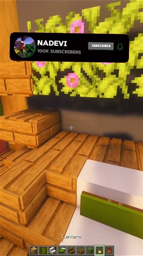 Perfect Green Bed #minecraft #decor #tutorial #green #bed
