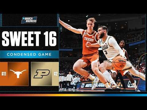 Purdue vs. Texas - Sweet 16 NCAA tournament extended highlights