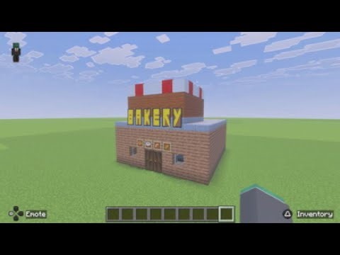 Minecraft tutorial for a Bakery with the cooking Add-on on PS5