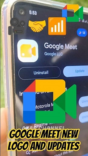 Google Meet new logo and updates 🎥🤝📶 #azarchannel #GoogleMeet #google