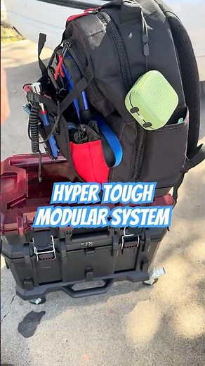 Hyper Tough Hyper Stack Modular System with Tool Backpack | Mobile Mechanic Setup On The Go 🔧