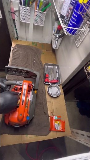 【チェーンソー修理】トップハンドルのプライマリーポンプを交換してみたChainsaw repair #shorts #造園#伐採#チェーンソー