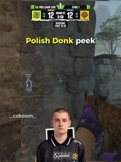 NaVi have to sign the Polish Donk right now 🥶 #csboom #cs2 #ninjasinpyjamas #kaspersky #legacy