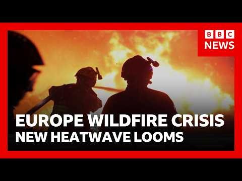 Europe wildfires: France warns of worst crisis "since WW2” as new heatwave looms | BBC News