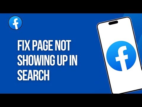 How to Fix Facebook Page not Showing up in Search
