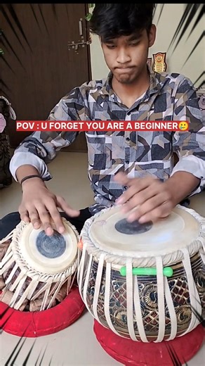 POV : YOU FORGET YOU ARE A BEGINNER 🥲 I #tabla #zakirhussain #yt #shortsviral #reels