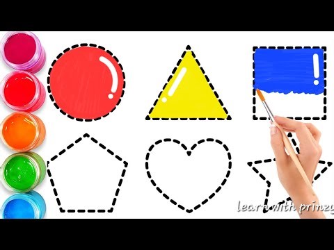 Learn Shapes with Fun Drawing & Coloring! 🎨🟢 Kids Learning Video“Color & Draw Shapes! Preschool 🎉”