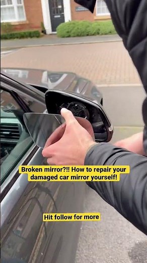 Car Crash?!! How To Fix Your Broken Car Mirror Yourself?!!