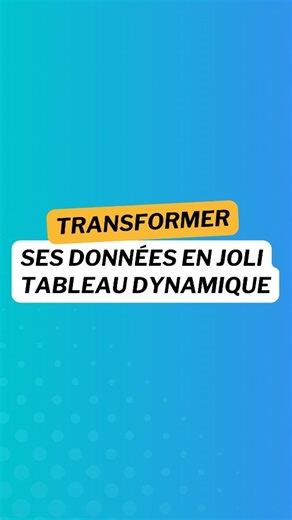 34K views · 1K reactions | Transformer ses données dégueulasses en joli tableau dynamique en moins de 30 secondes, c’est possible ! Pour ça, t’as juste à regarder l’astuce en vidéo  ➡️ Clique sur le lien en bio pour télécharger mon eBook et découvrir ma formation Excel (éligible CPF) | Dimby Rakotomalala | Facebook